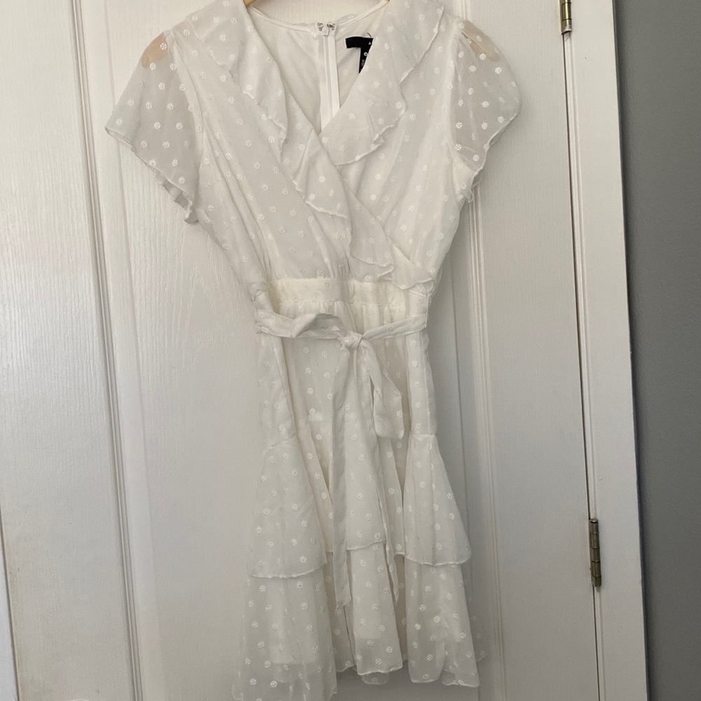 White mini dress